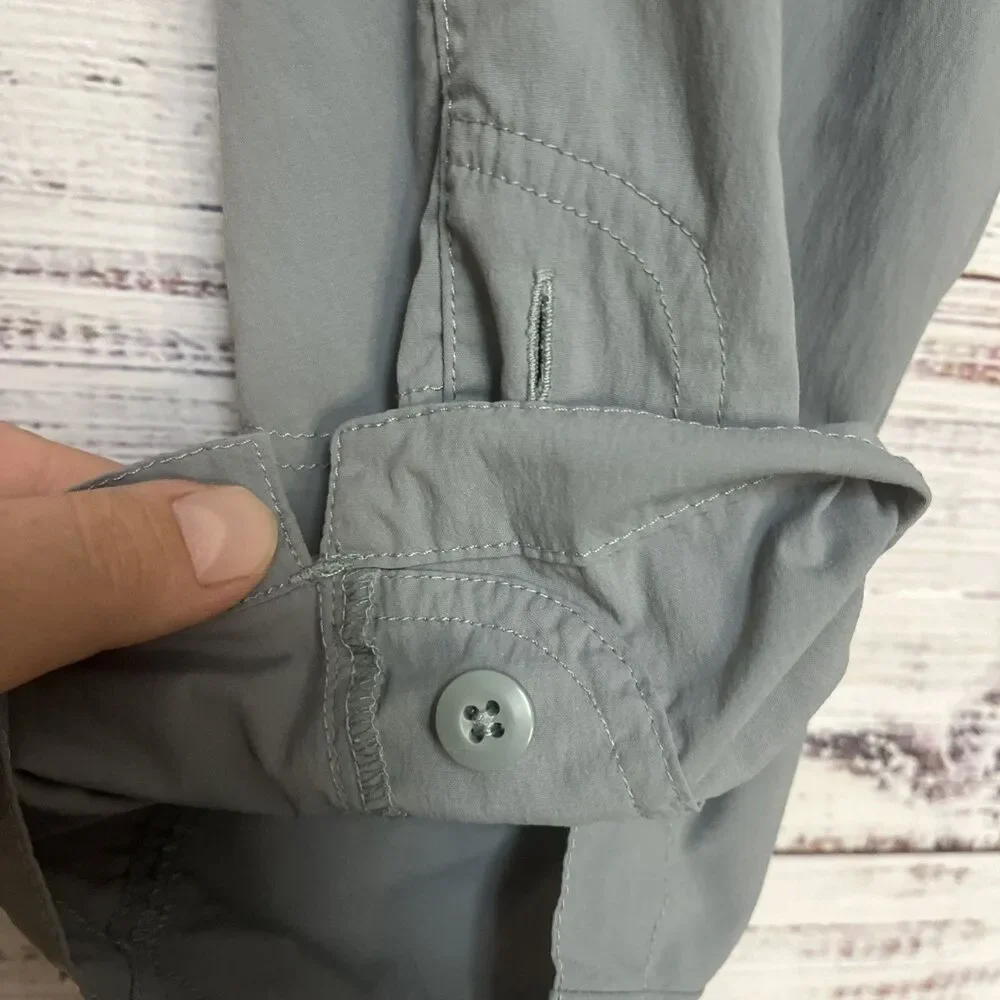 Patagonia Shorts Women’s 4 Gray Solimar Outdoor Lightweight Roll Up Cargo Nylon